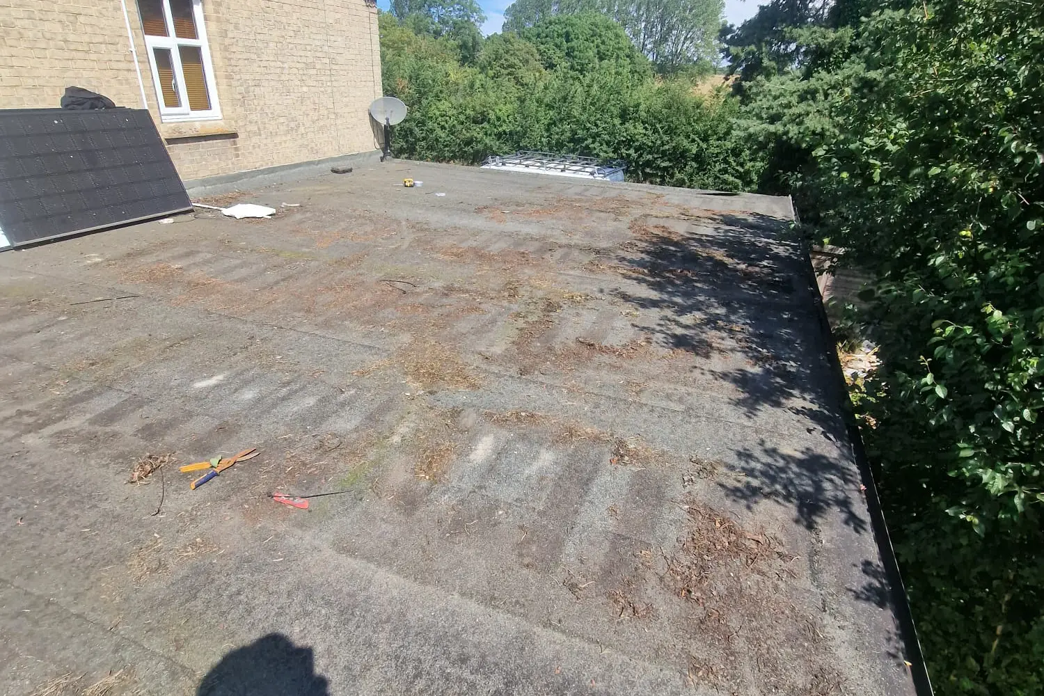 grp flat roof finished in anthracite grey redenhall road harleston before 1